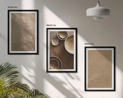Fotowand met minimalistische stenen structuren