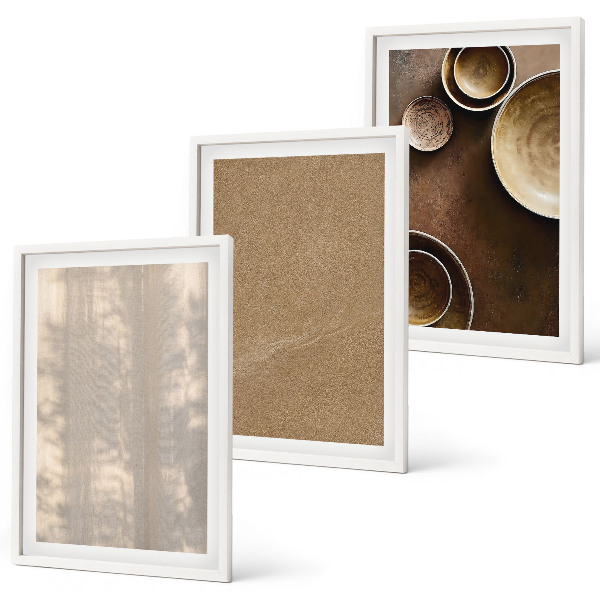 Wanddecoratie set schilderijen Struktury tekstury minimalistyczne