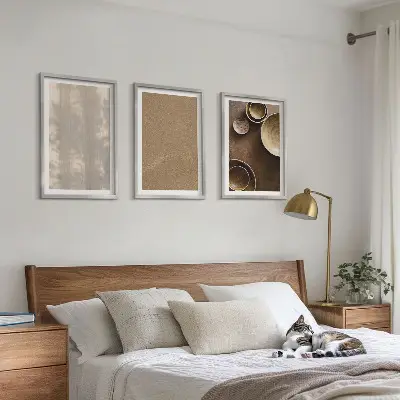 Wanddecoratie set schilderijen minimalistische texturen