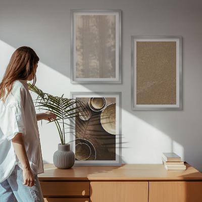 Wanddecoratie set schilderijen Struktury tekstury minimalistyczne