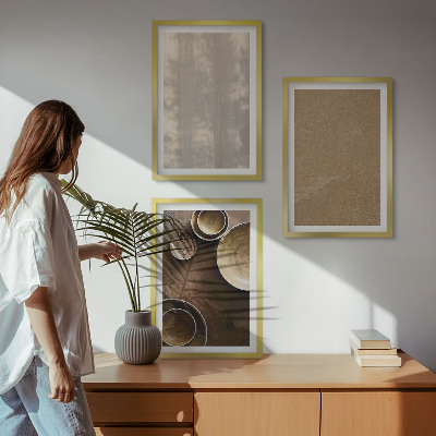 Wanddecoratie set schilderijen Struktury tekstury minimalistyczne