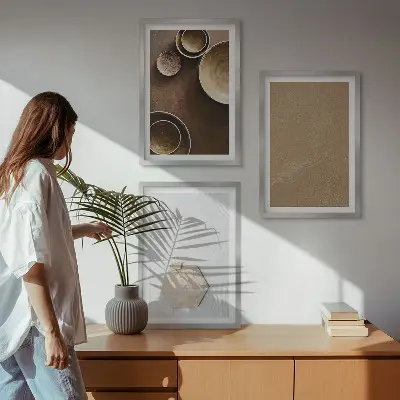 Fotowand met minimalistische texturen en kleuren