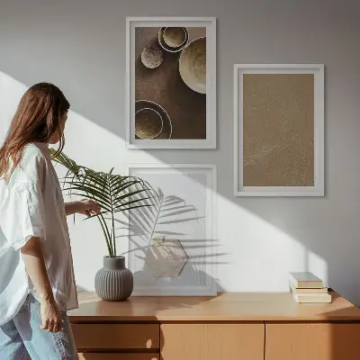 Fotowand met minimalistische texturen en kleuren