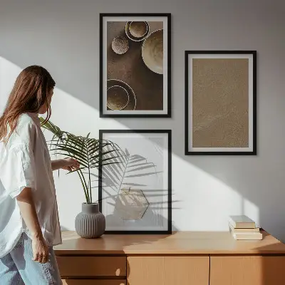 Fotowand met minimalistische texturen en kleuren