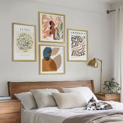 Meerluik in lijst Boho-esthetiek pastel posters