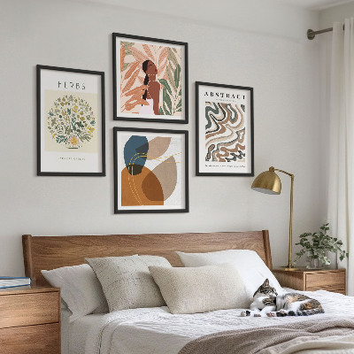 Meerluik in lijst Boho-esthetiek pastel posters