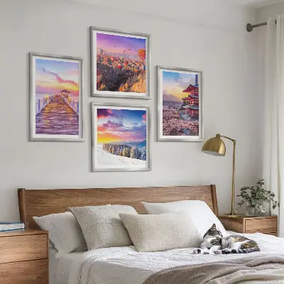 Set van posters met lijst Romantische luchtfoto's
