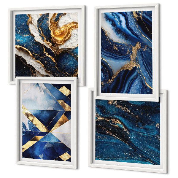 Set van posters met lijst Abstracte elegante patronen