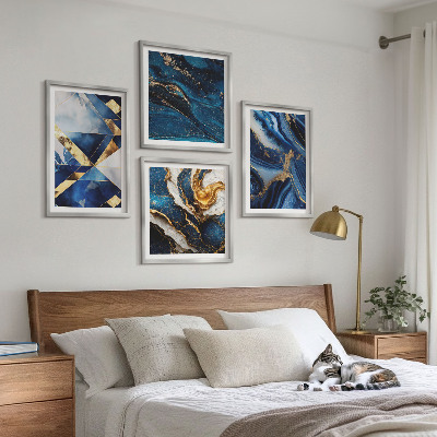 Set van posters met lijst Abstracte elegante patronen