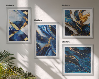 Set van posters met lijst Abstracte elegante patronen