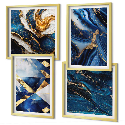 Set van posters met lijst Abstracte elegante patronen