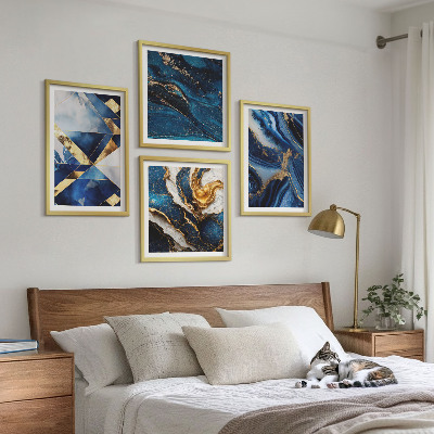 Set van posters met lijst Abstracte elegante patronen