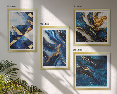 Set van posters met lijst Abstracte elegante patronen