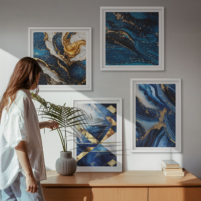 Set van posters met lijst Abstracte elegante patronen