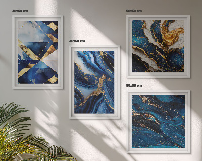 Set van posters met lijst Abstracte elegante patronen