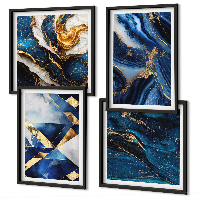 Set van posters met lijst Abstracte elegante patronen
