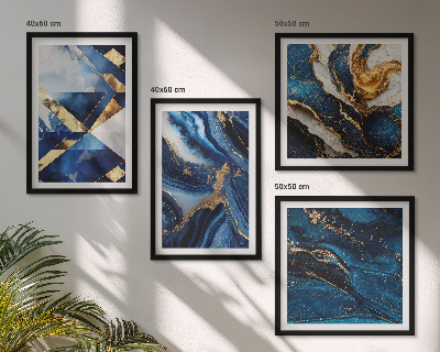 Set van posters met lijst Abstracte elegante patronen