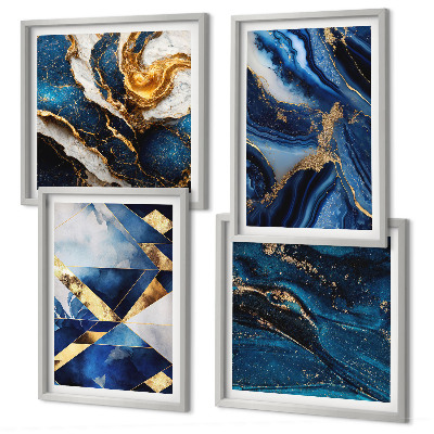 Set van posters met lijst Abstracte elegante patronen