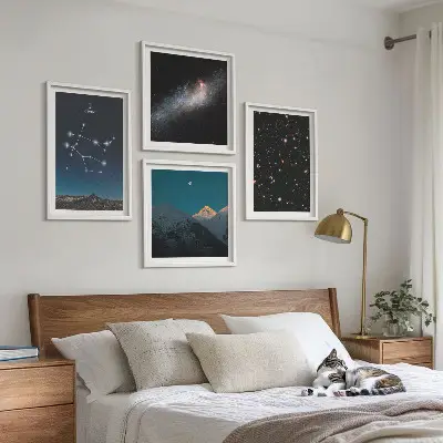 Posterset met lijsten sterrenstelsel Gemini