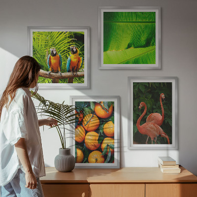 Set van posters met lijst Fruitige accenten uit de tropen