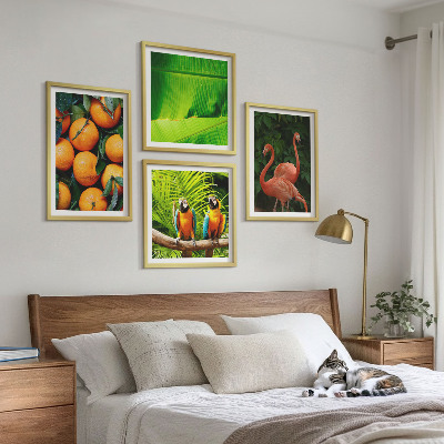 Set van posters met lijst Fruitige accenten uit de tropen
