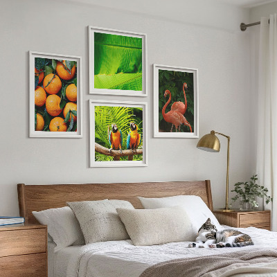 Set van posters met lijst Fruitige accenten uit de tropen