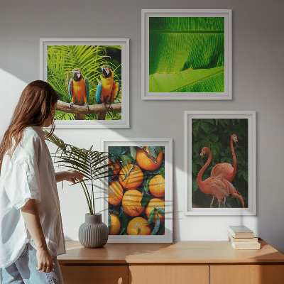 Set van posters met lijst Fruitige accenten uit de tropen