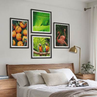 Set van posters met lijst Fruitige accenten uit de tropen