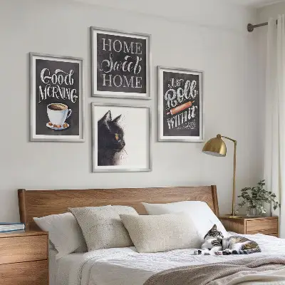 Meerluik in een lijst keukenthema met katten