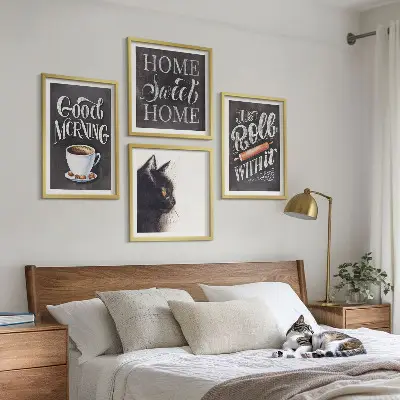 Meerluik in een lijst keukenthema met katten
