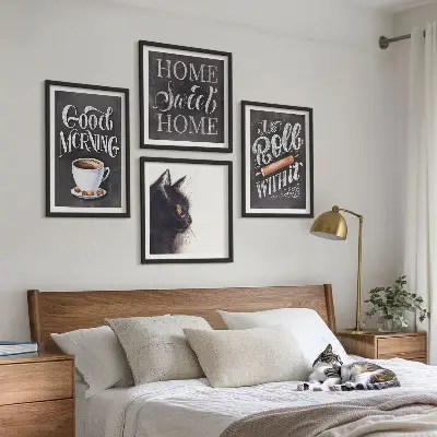 Meerluik in een lijst keukenthema met katten