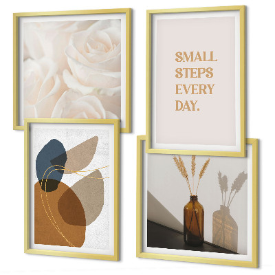 Set van posters met lijst Abstracte vormen als accenten