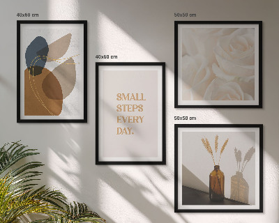 Set van posters met lijst Abstracte vormen als accenten