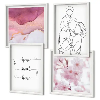 Meerluik in lijst Bloemenfamilie minimalistisch
