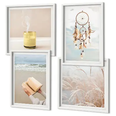 Set van posters met lijst Zomerse landschappen in boho-stijl
