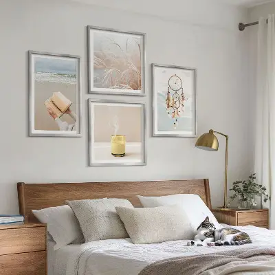 Set van posters met lijst Zomerse landschappen in boho-stijl