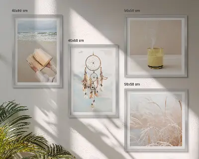 Set van posters met lijst Zomerse landschappen in boho-stijl