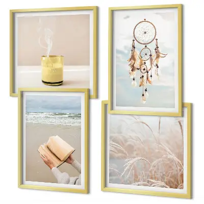 Set van posters met lijst Zomerse landschappen in boho-stijl