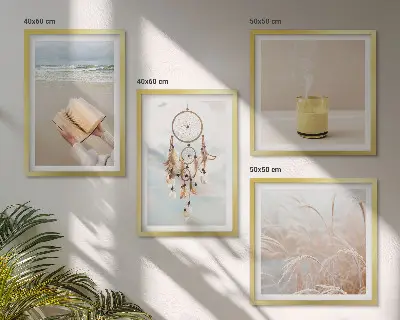 Set van posters met lijst Zomerse landschappen in boho-stijl