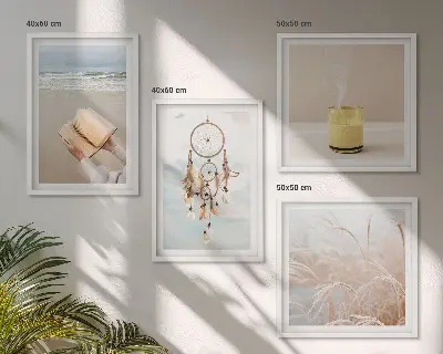 Set van posters met lijst Zomerse landschappen in boho-stijl
