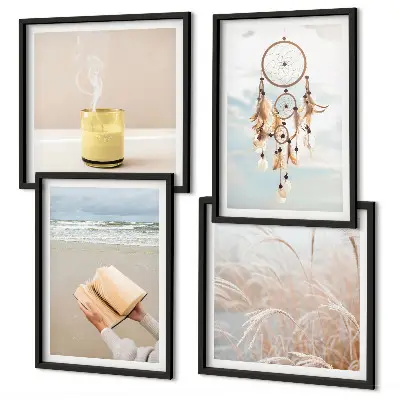 Set van posters met lijst Zomerse landschappen in boho-stijl