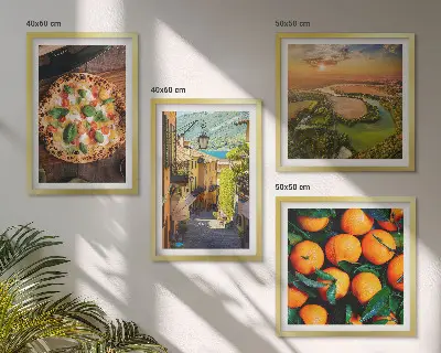 Set van posters met lijst met Italiaanse rivieren en heuvels
