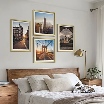 Schilderijenset met uitzicht op Londen set van posters met lijst