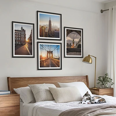Schilderijenset met uitzicht op Londen set van posters met lijst