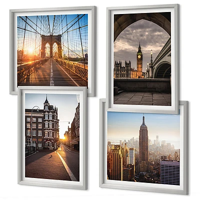Schilderijenset met uitzicht op Londen set van posters met lijst