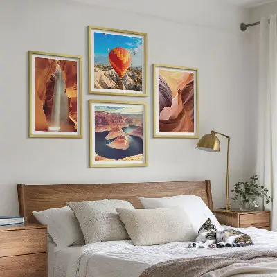 Waterval in de kloof set van posters met lijst