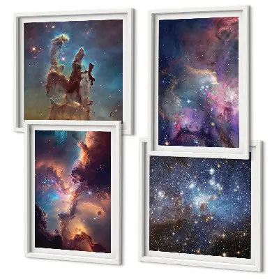 Meerluik in lijst Kosmische sterrenlandschappen
