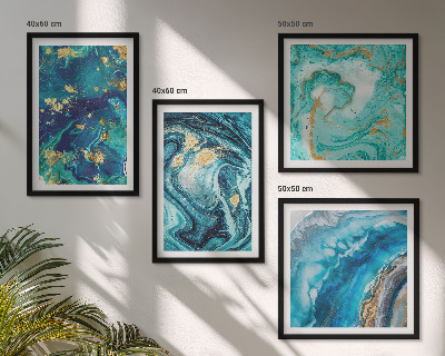 Set van posters met lijst Abstracte decoratieve schilderkunst