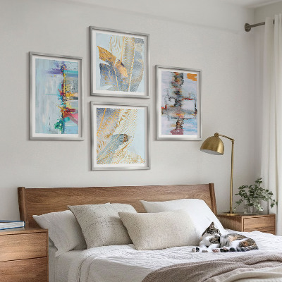 Set van posters met lijst Abstracte schilderijcomposities