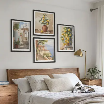 Lemon Streets Zeezicht set van posters met lijst